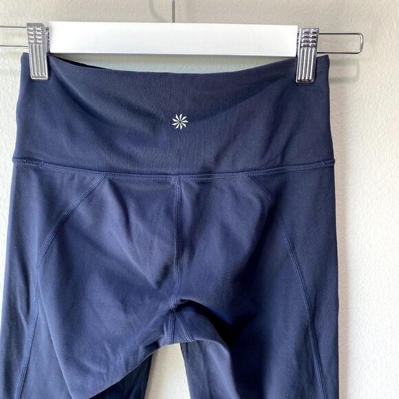 Athleta Salutation Tight 7/8 Leggings Navy XS - Picture 5 of 8
